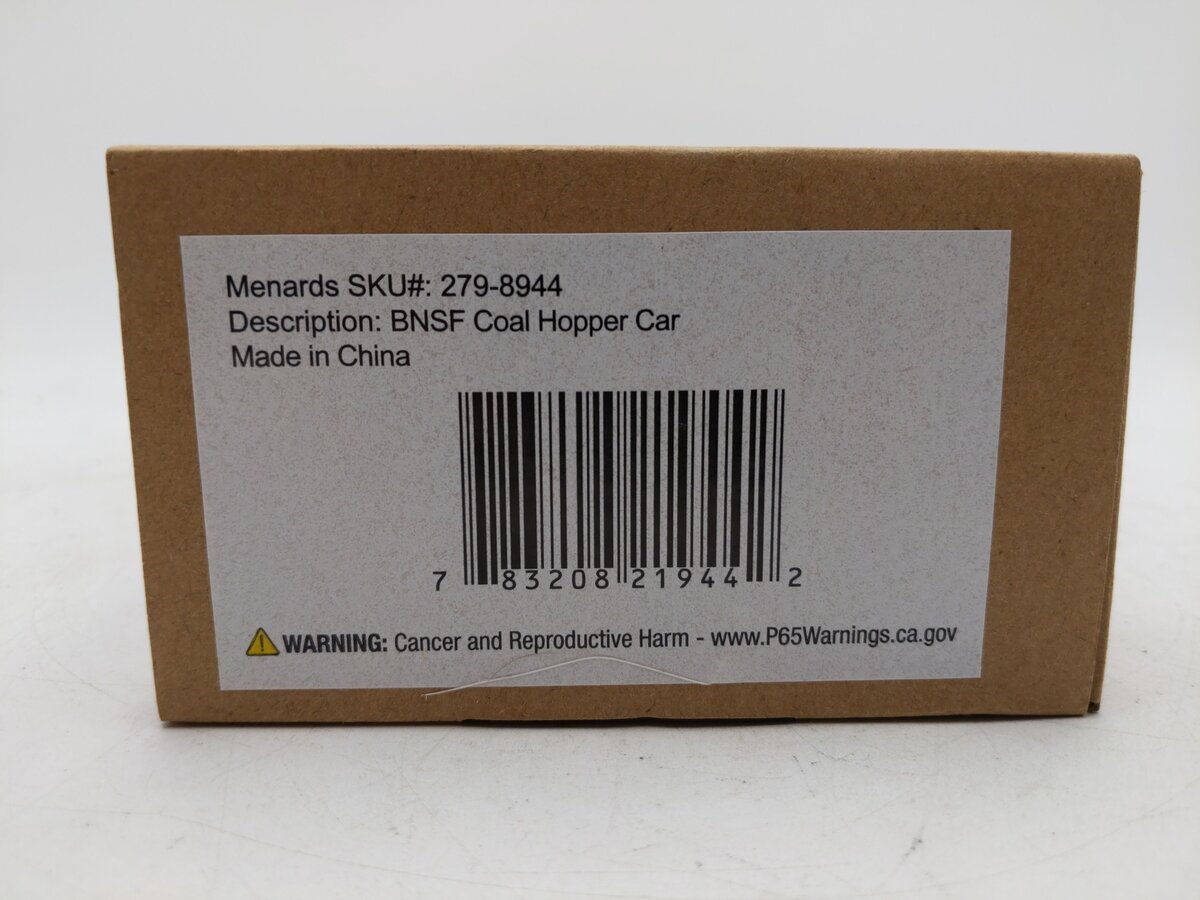 Menards 279-8944 O Gauge BNSF Coal Hopper Car #3745 LN/Box