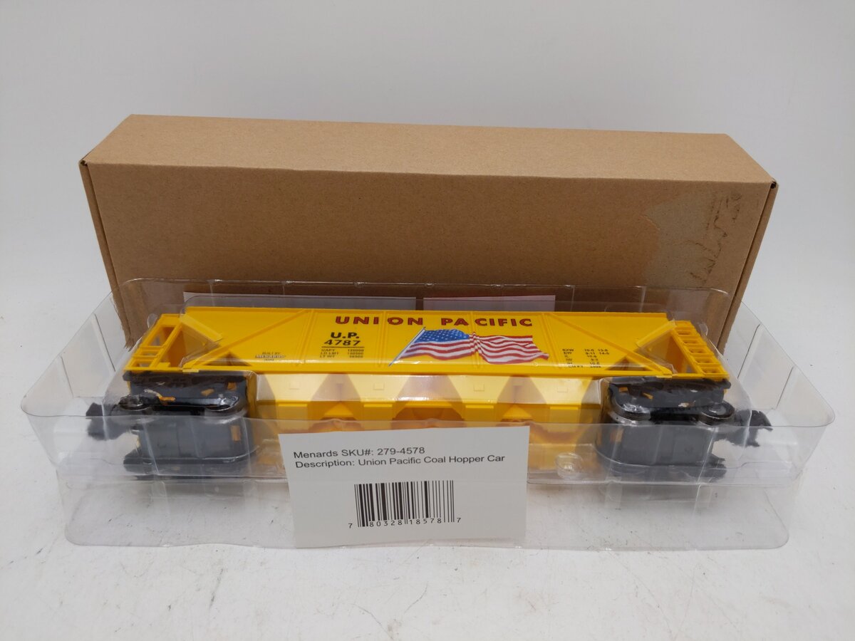 Menards 279-4578 O27 Union Pacific Coal Hopper #4787 NIB
