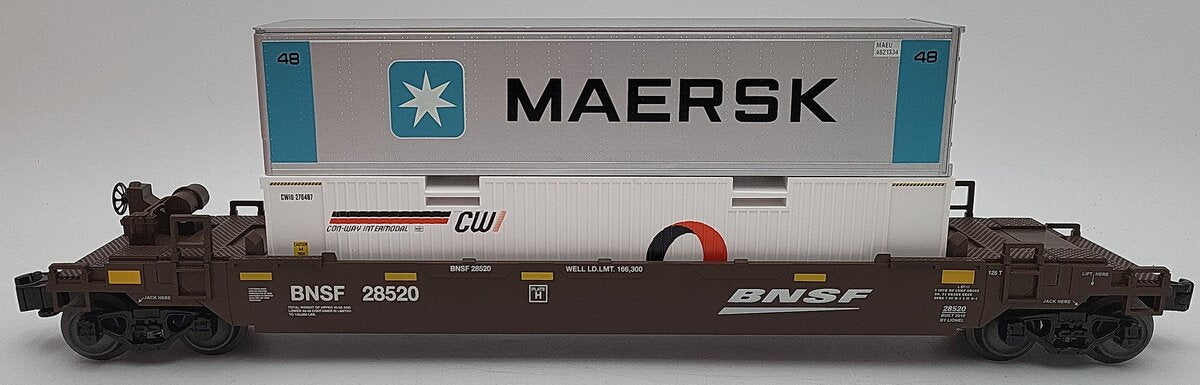 Lionel 10928520 O Burlington Northern Santa Fe Maxi Stack