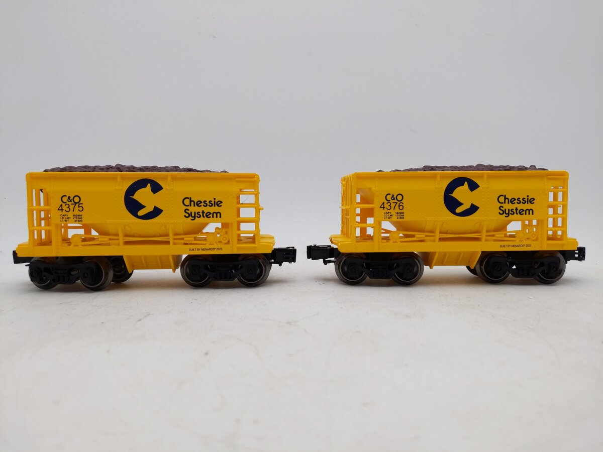 Menards 275-9159 O Chessie Ore Cars (2-Pack) #4375, #4376 EX/Box