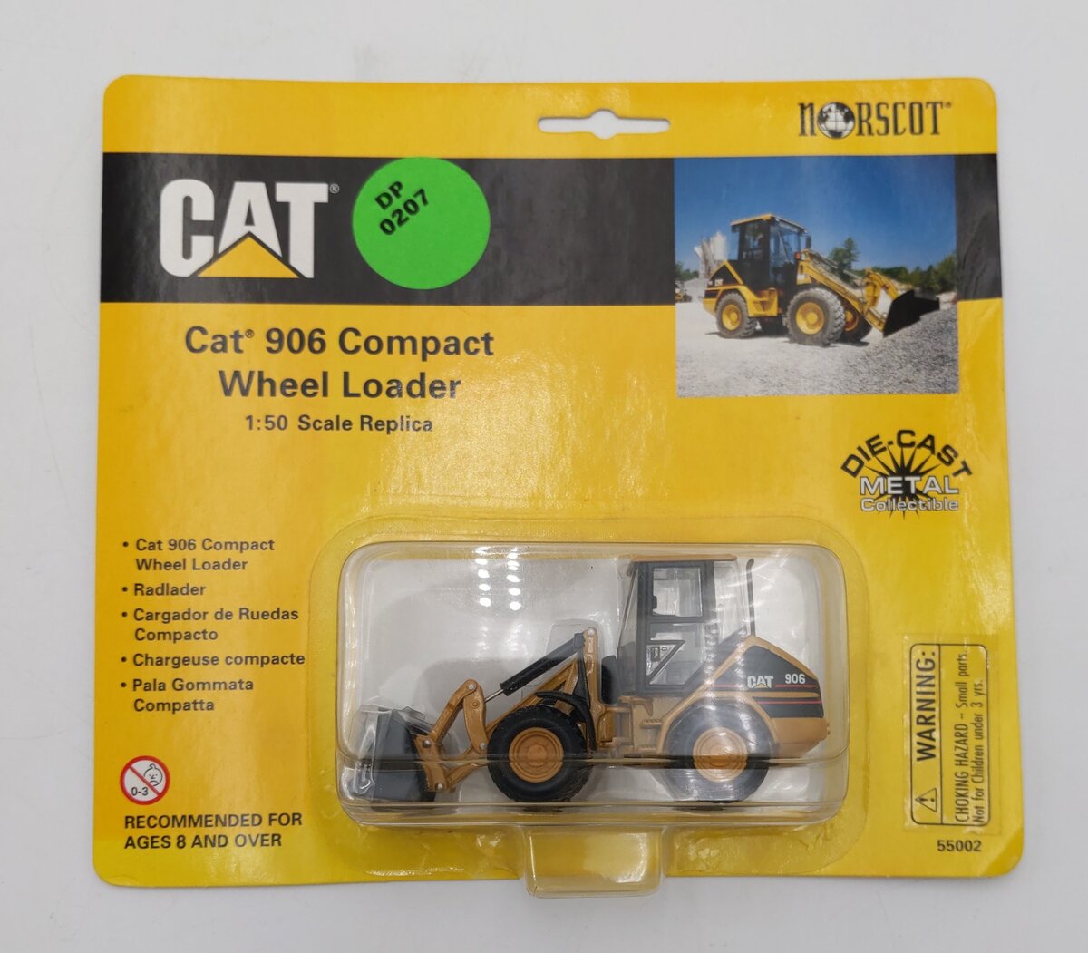 Norscot 55002 1:50 CAT 906 Compact Wheel Loader Die-Cast Metal Collectible NIB
