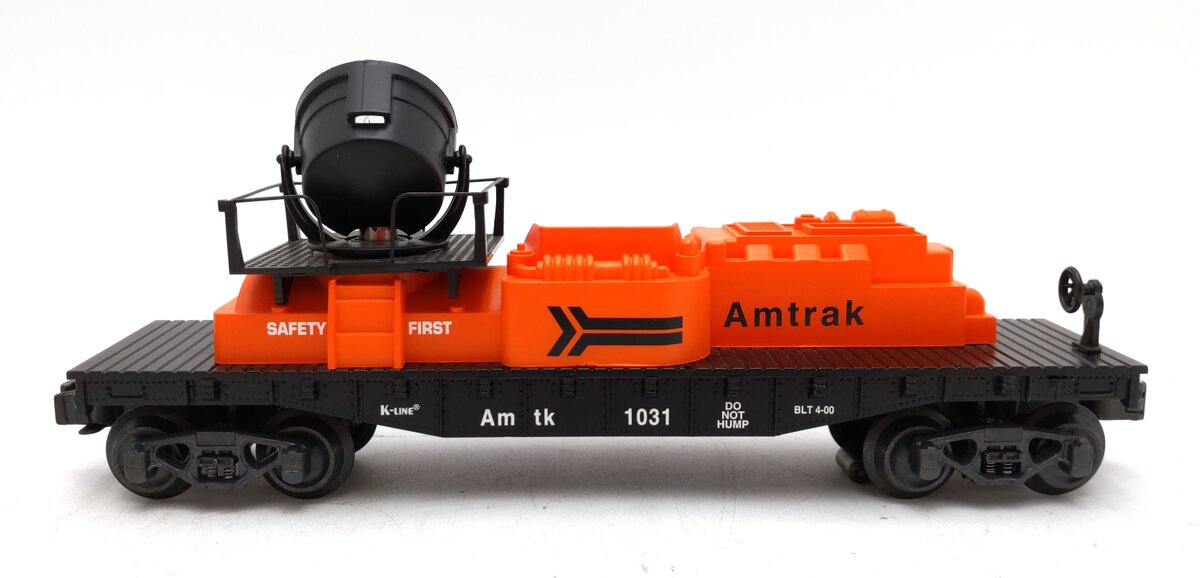K-Line K721-1031 O Modern Amtrak Search Light Flat Car #1031 LN/Box
