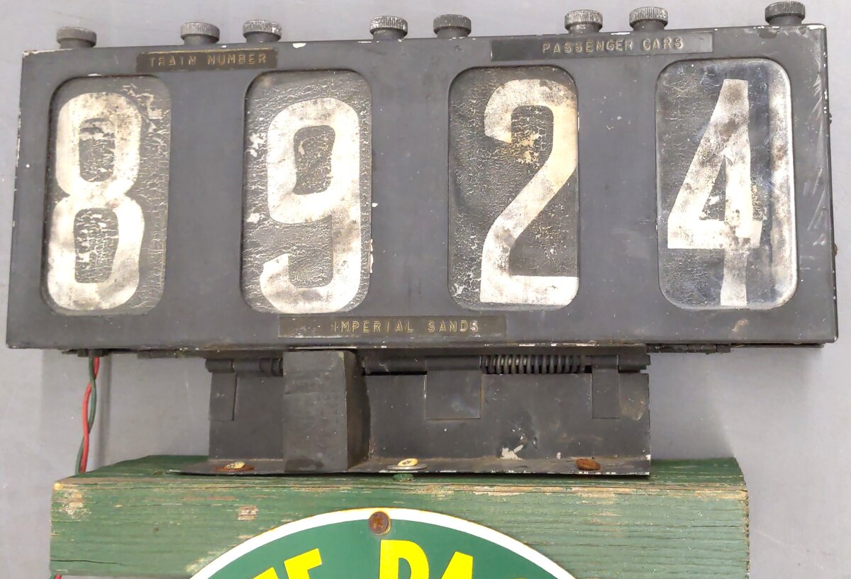 Custom White Pass & Yukon Route Number Sign Lamp VG