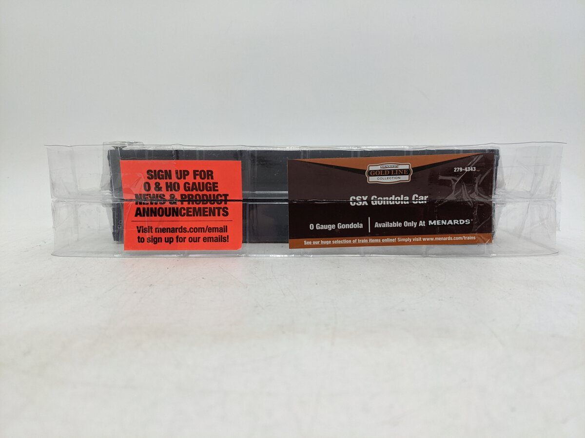 Menards 279-4343 O Gauge CSX Transportation Gondola #5758 NIB