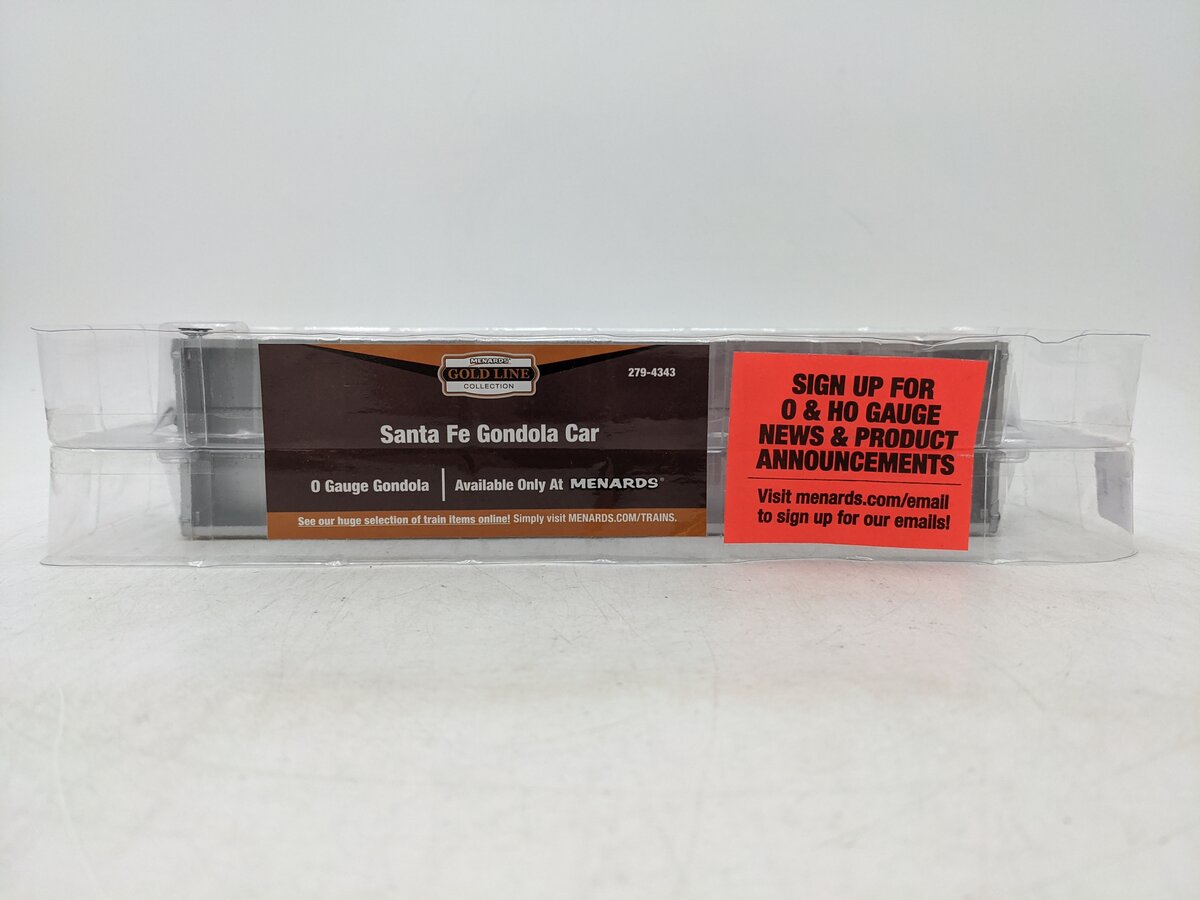 Menards 279-4343 O Scale Sante Fe Gondola Car #8128 NIB