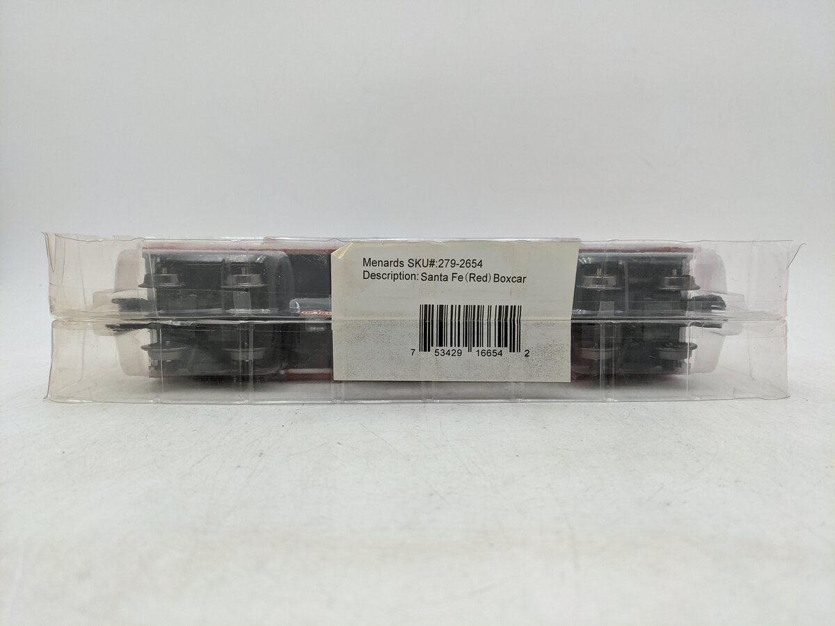 Menards 279-2654 O Gauge Atchison Topeka Santa Fe (ATSF) Boxcar #25491 NIB