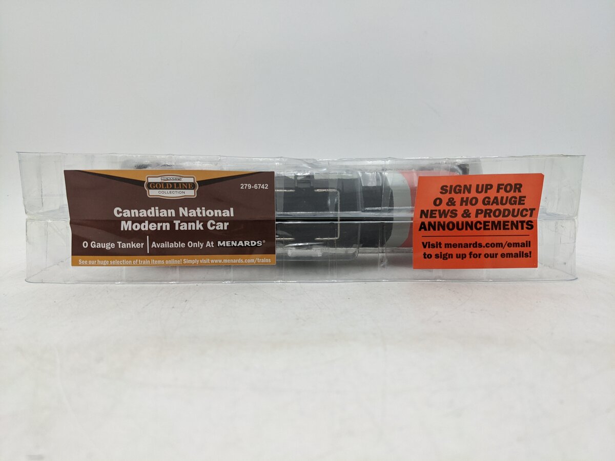 Menards 279-6742 O Gauge Canadian National Tank Car #6398 NIB