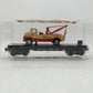 Menards 279-8320 O Gauge Union Pacific Flat Car w/ Wrecker Load #11280 NIB