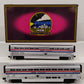 MTH 20-6539 O Amtrak 3 Stripe SuperLiner Slpr/Diner Passenger Car Set (Set of 2) EX/Box