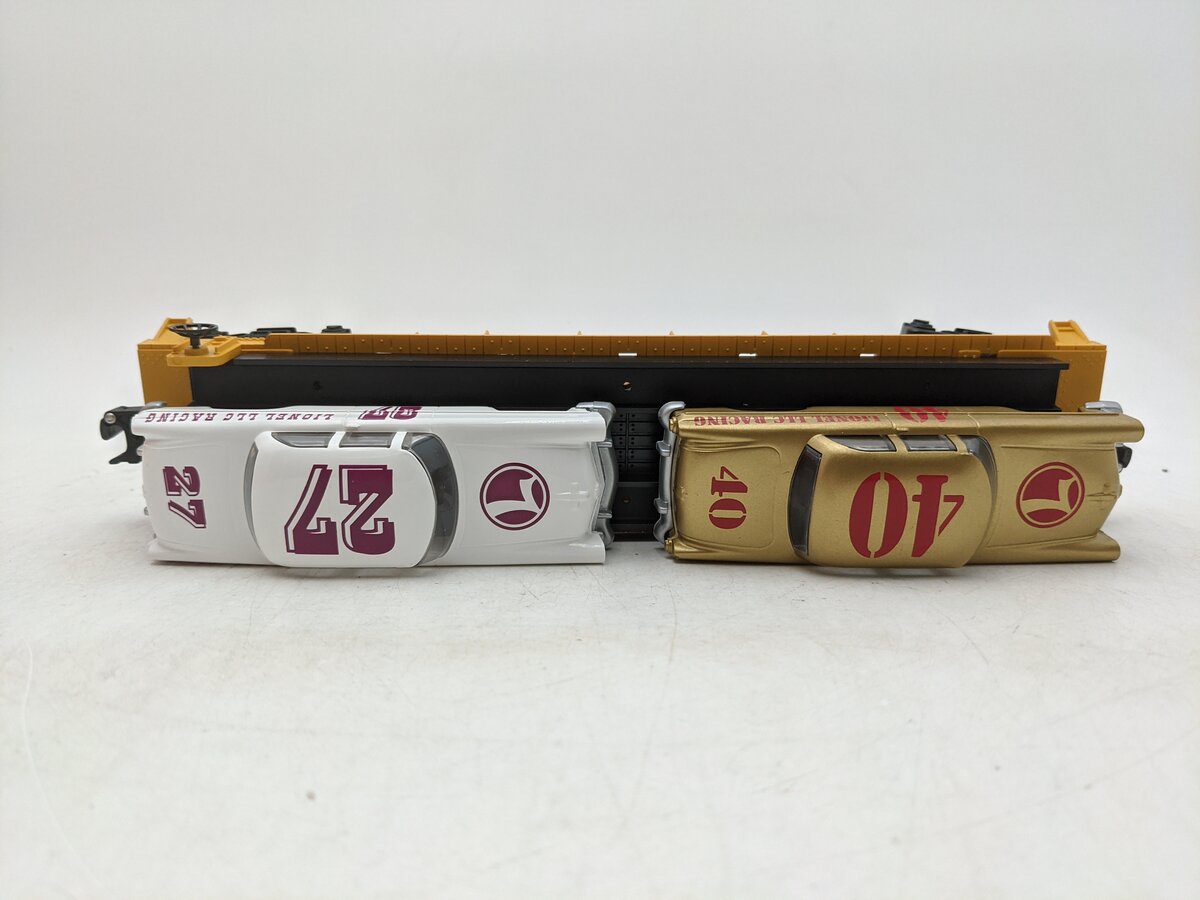 Lionel 6-19423 O Gauge Lionel Circle-L Racing Flatcar with Stock Car Load #6424 EX/Box