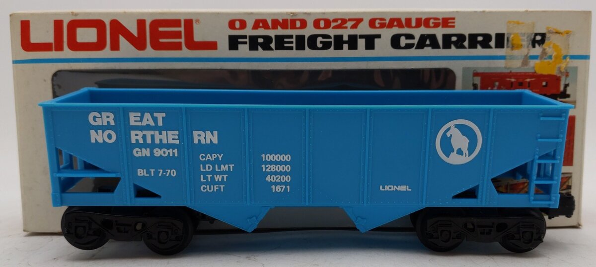 Lionel 6-9011 O Gauge Great Northern 2-Bay Hopper EX/Box