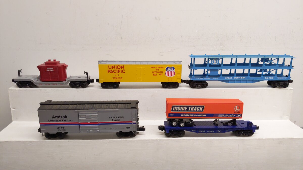 Lionel & Others O Assorted Freight Cars 6461, 392885, 9216, 21741, 1997 [5] EX