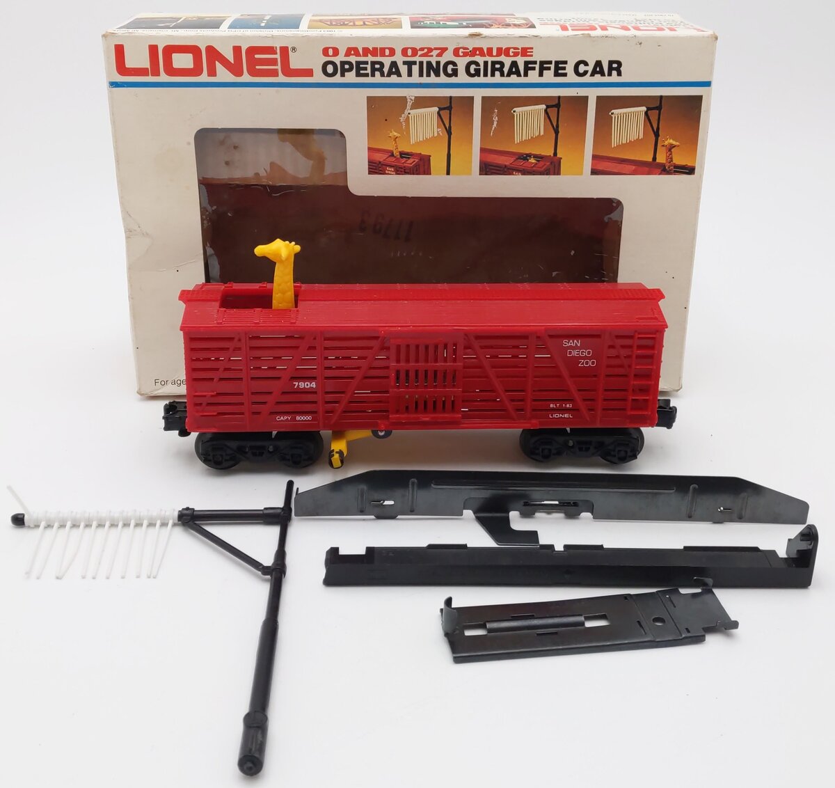 Lionel 6-7904 San Diego Zoo Operating Giraffe Car VG/Box