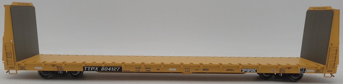 Atlas 2002664-4 O TTX Bulkhead Flat Car #804127 (2-Rail) EX/Box