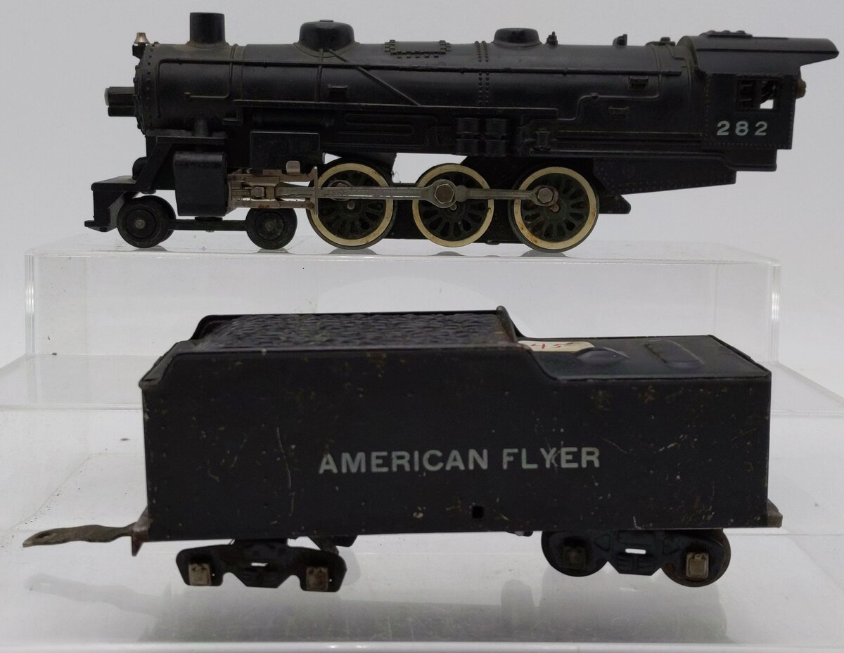 American Flyer 282 Vintage S 4-6-2 Pacific Steam Locomotive & Tender #282 VG