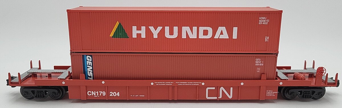 Right-of-Way 179204 CN Flatcar w/Containers EX/Box
