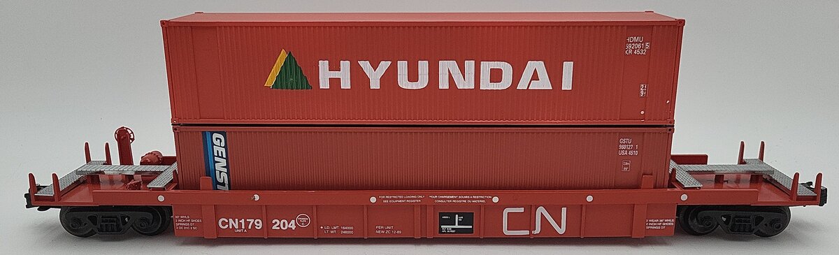 Right-of-Way 179204 CN Flatcar w/Containers EX/Box