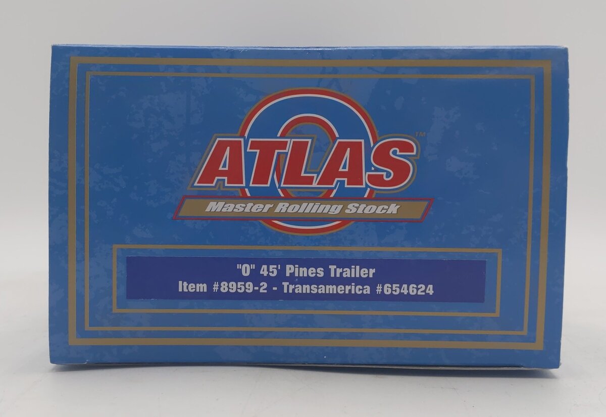 Atlas 8959-2 O Scale 45' Transamerica Trailer #654624 NIB