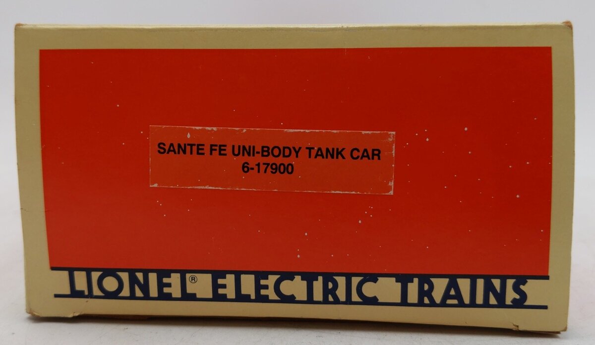 Lionel 6-17900 O Gauge Santa Fe Unibody Single Dome Tank Car #17900 EX/Box