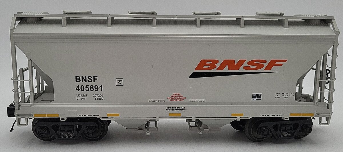 MTH 20-97613 O BNSF 2-Bay Centerflow Hopper #405891 LN