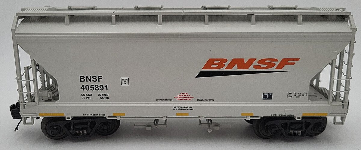 MTH 20-97613 O BNSF 2-Bay Centerflow Hopper #405891 LN