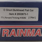 Atlas 2002673-1 O Gauge TTX Short Bulkhead Flat Car #80282 (2-Rail) EX/Box
