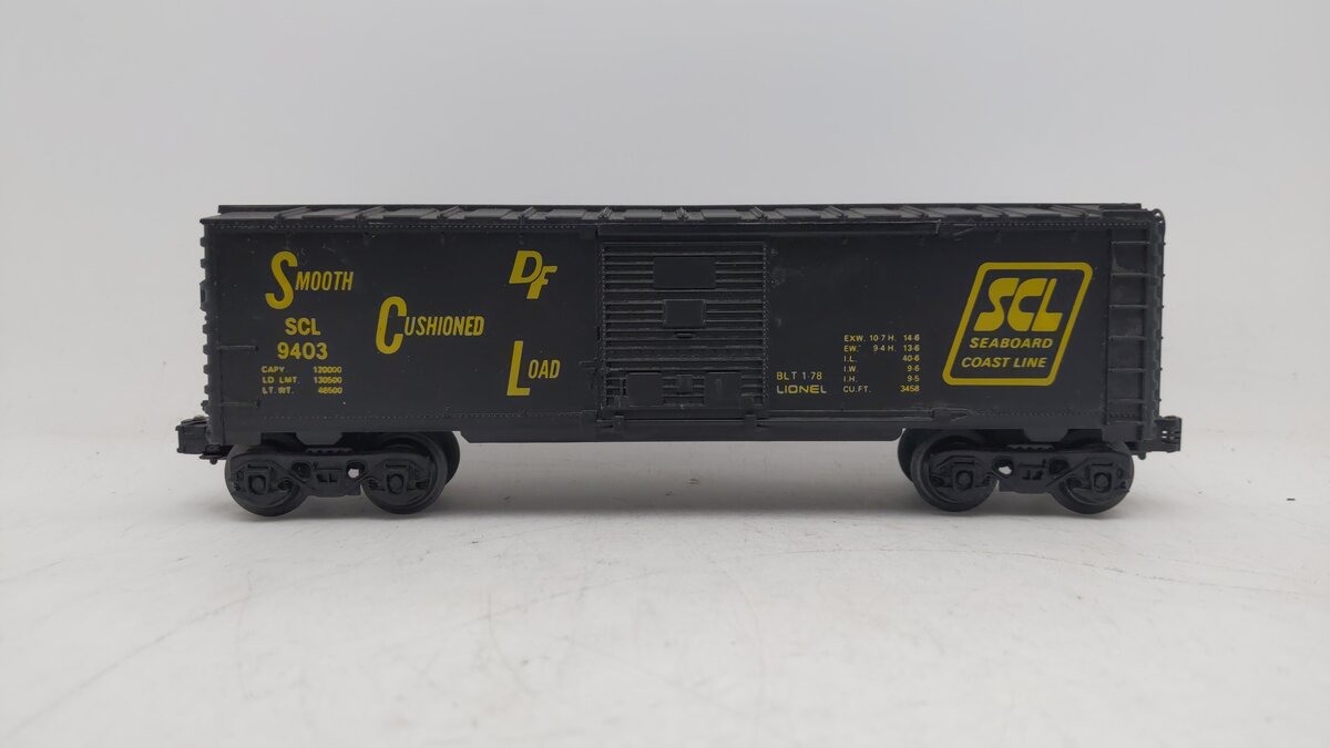 Lionel 6-9403 O Gauge Seaboard Coast Line Boxcar EX