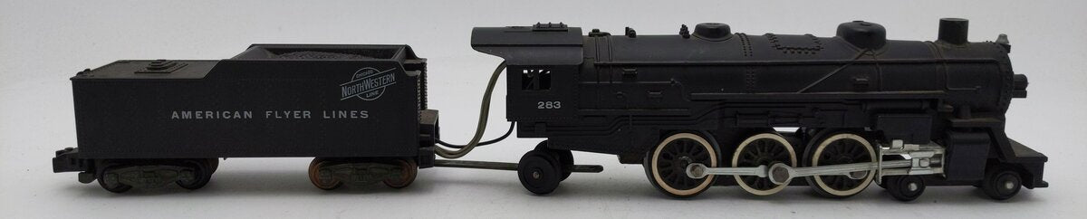 American Flyer 283 S Vintage C&NW 4-6-2 Pacific Steam Locomotive & Tender EX