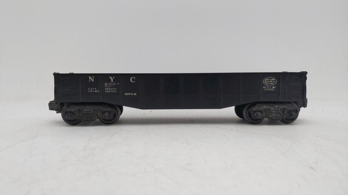 Lionel 6002 Vintage O New York Central Gondola EX