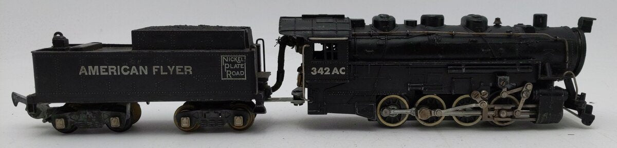 American Flyer 342 Vintage S Scale 0-8-0 Steam Switcher w/Tender EX