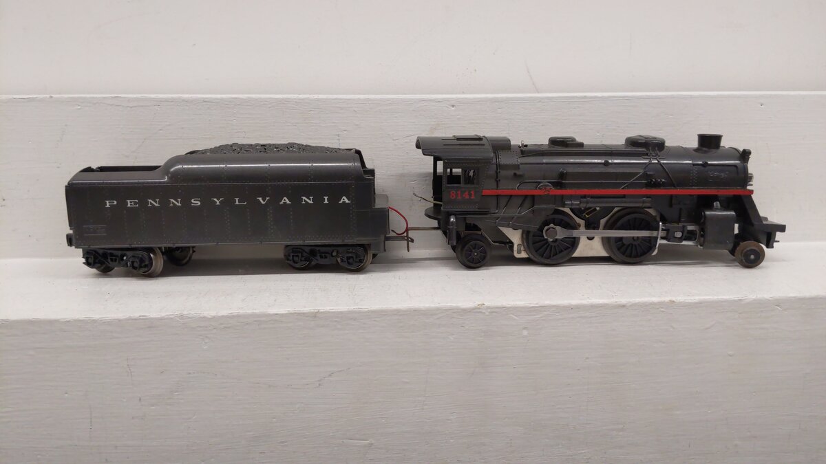 Lionel 6-8141 O Gauge Pennsylvania 2-4-2 Steam Locomotive & Tender #8141 EX