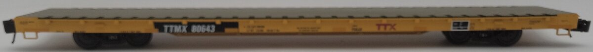 Atlas 2002624-2 O Gauge TTX 68' Flat Car #80643 (3 Rail) EX/Box