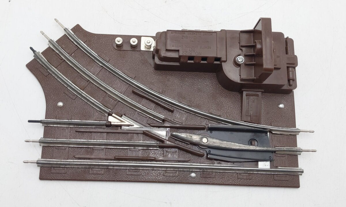 Lionel 6-65122 O 27" Right Hand Remote Control Switch Turnout VG