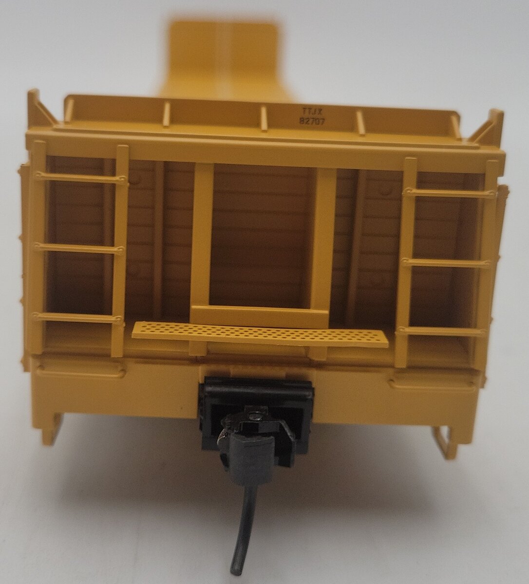 Atlas 2001771-4 O Scale TTX Trainman Short Bulkhead Flat Car #82707 (2-Rail) EX/Box