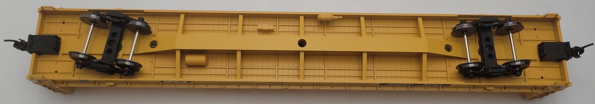 Atlas 2001771-4 O Scale TTX Trainman Short Bulkhead Flat Car #82707 (2-Rail) EX/Box
