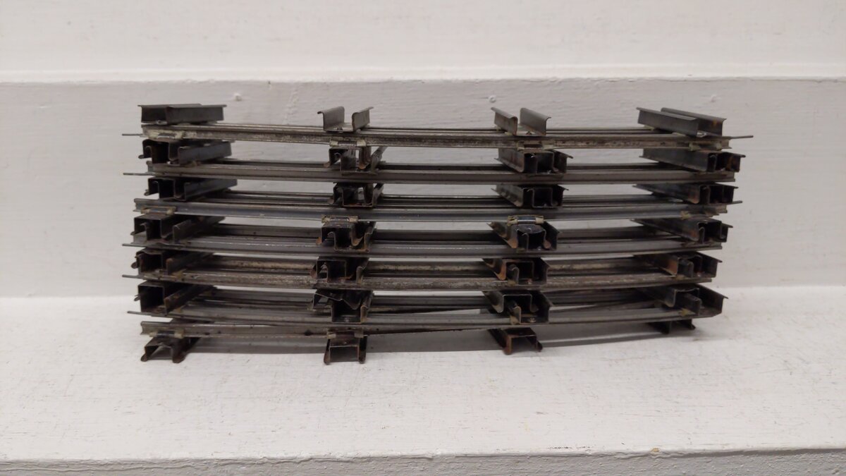 American Flyer 702 Vintage S Curved Track Sections (12)/Box