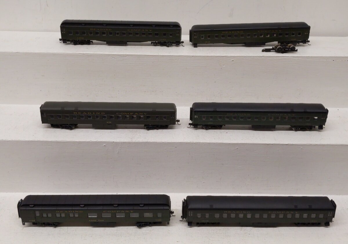 HO Reading Company Assorted Passenger Cars [6] EX