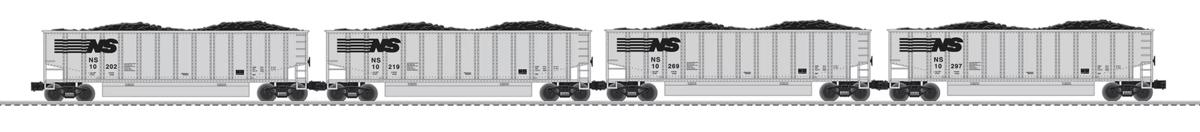 Lionel 6-84015 O Gauge Norfolk Southern Rotary Gondola Set LN/Box