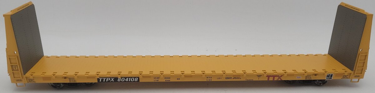 Atlas 2002672-1 O Scale TTX Bulkhead Flat Car #804108 (2 Rail) EX/Box