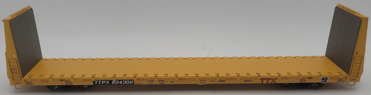 Atlas 2002672-2 O Scale TTX Bulkhead Flat Car #804309 (2 Rail) EX/Box