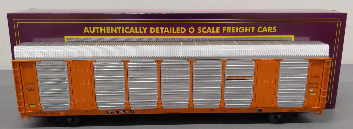 MTH 20-95446 O Gauge BNSF Corrugated Auto Carrier #693963 EX/Box
