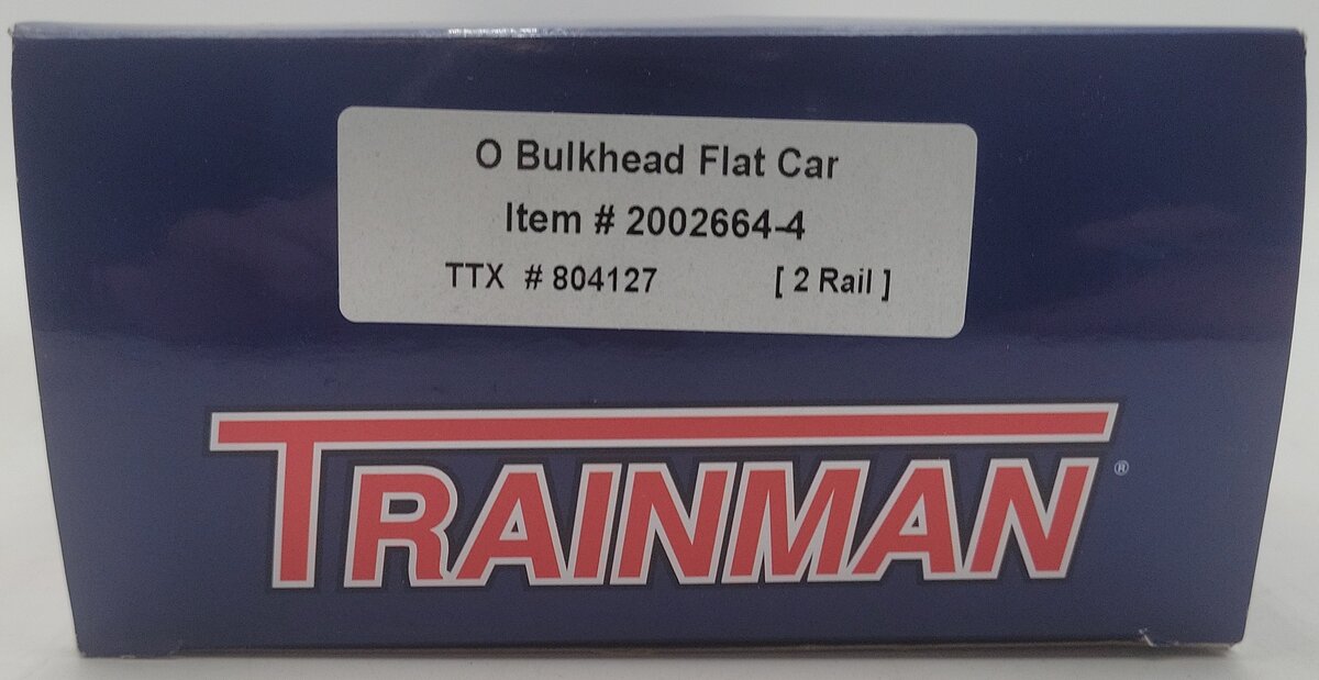 Atlas 2002664-4 O TTX Bulkhead Flat Car #804127 (2-Rail) EX/Box