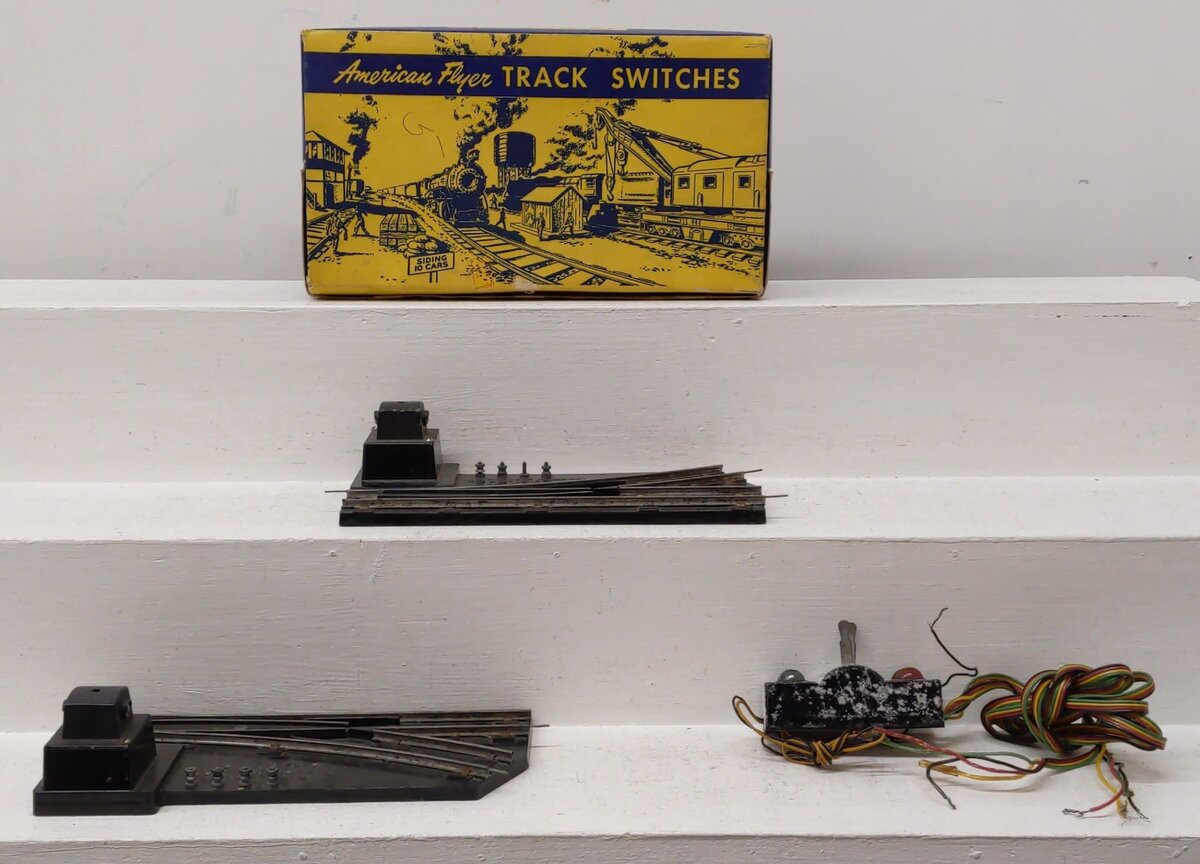 American Flyer 720A Vintage S Electric Remote Control Switches (Pair)/Box