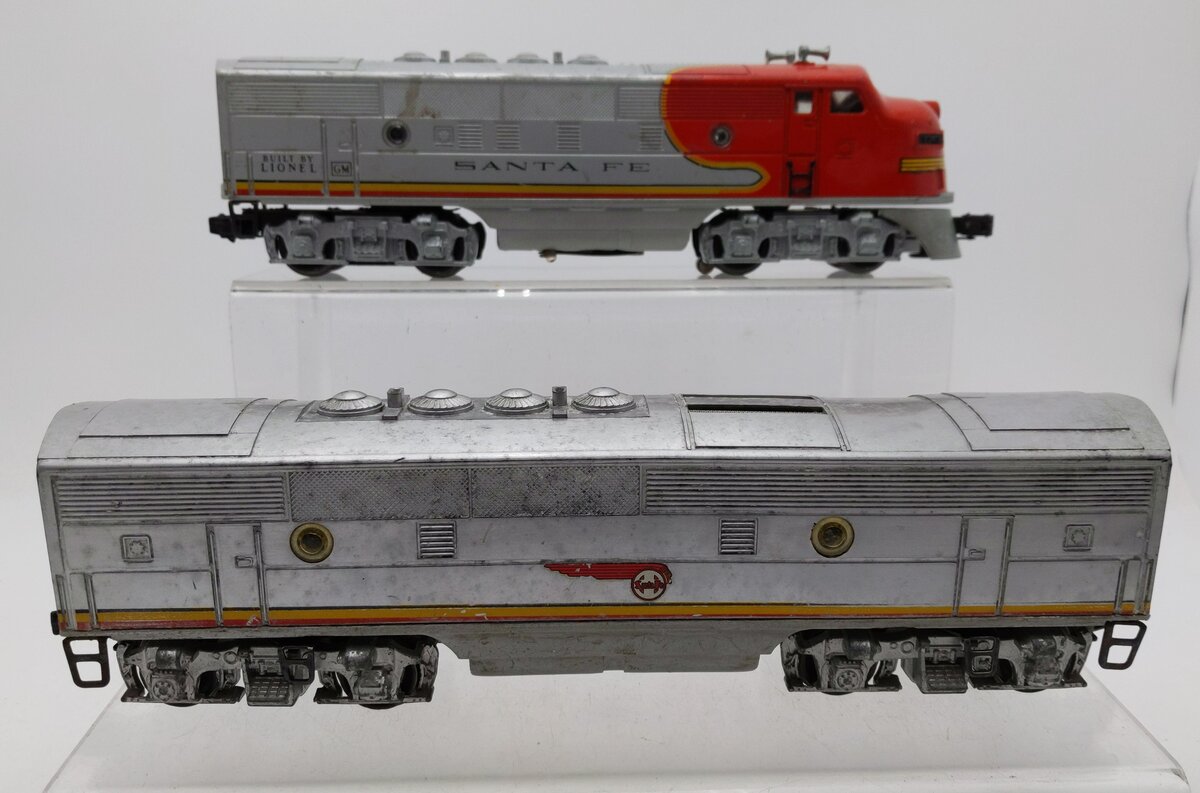 Lionel 2243 Vintage O Santa Fe F-3 AB Diesel Set EX
