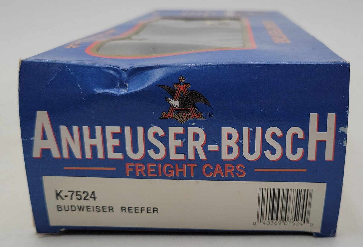 K-Line K-7524 O Gauge Budweiser Beer Reefer EX/Box