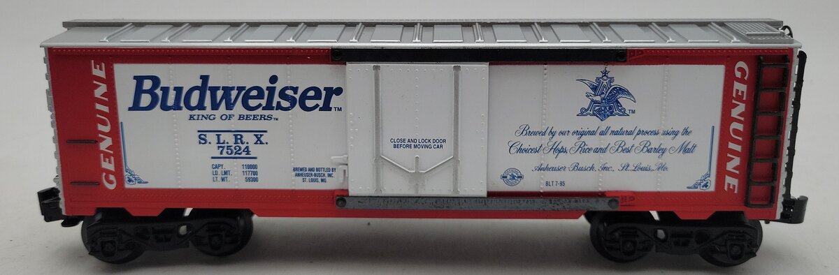 K-Line K-7524 O Gauge Budweiser Beer Reefer EX/Box