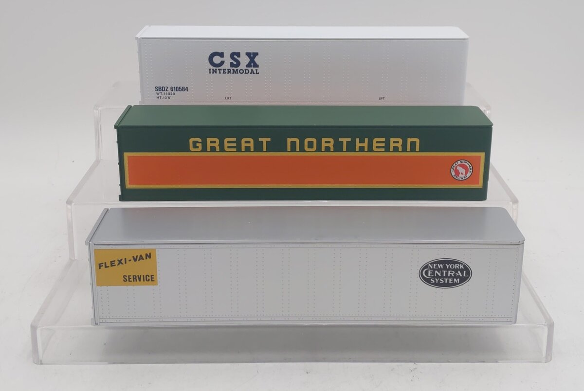Lionel 6-12826 O CSX/Great Northern/New York Central Intermodal 3-Container Pack LN/Box