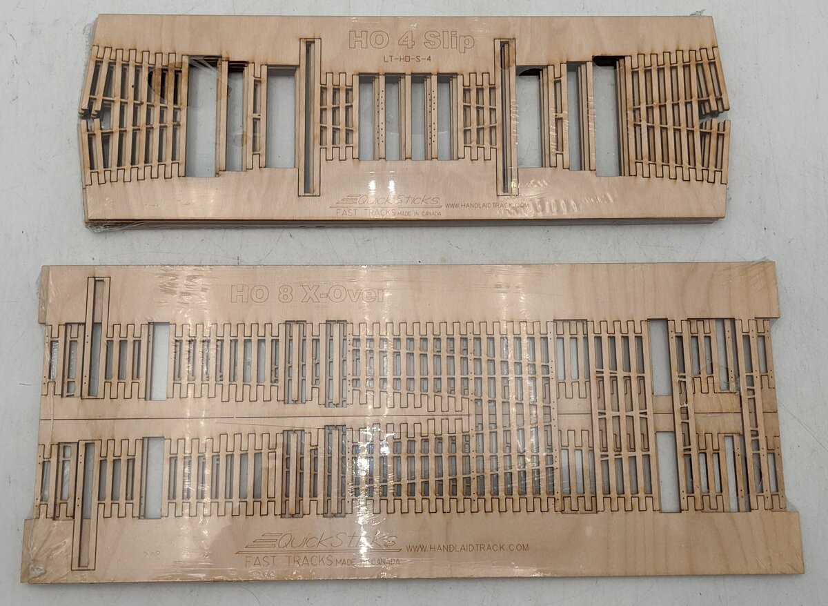 Fast Tracks HO Scale Assorted Track Bed/Tie Sets [2] NEW