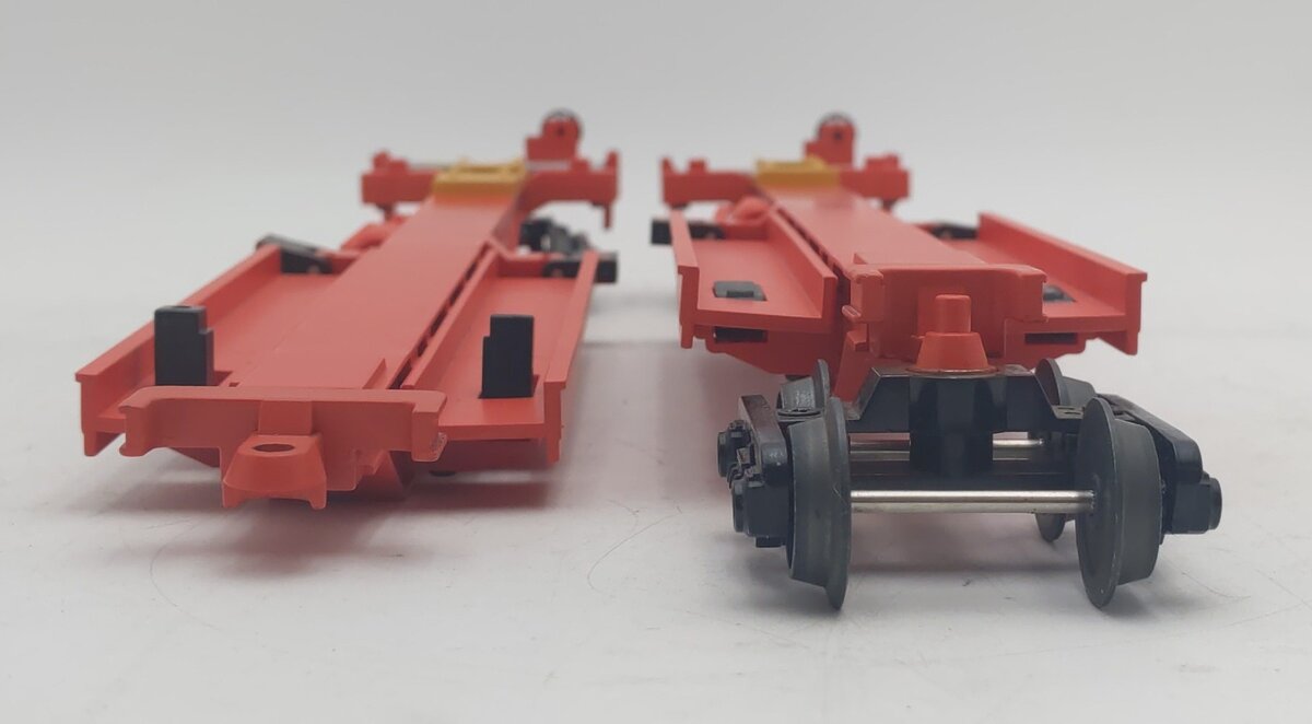 MTH 20-95103 O BNSF Spine Car Set with 2 48' Containers (Set of 2) EX/Box