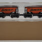 Menards 275-9351 O Gauge BNSF Ore Cars (2 Pack) #4096,4095 NIB